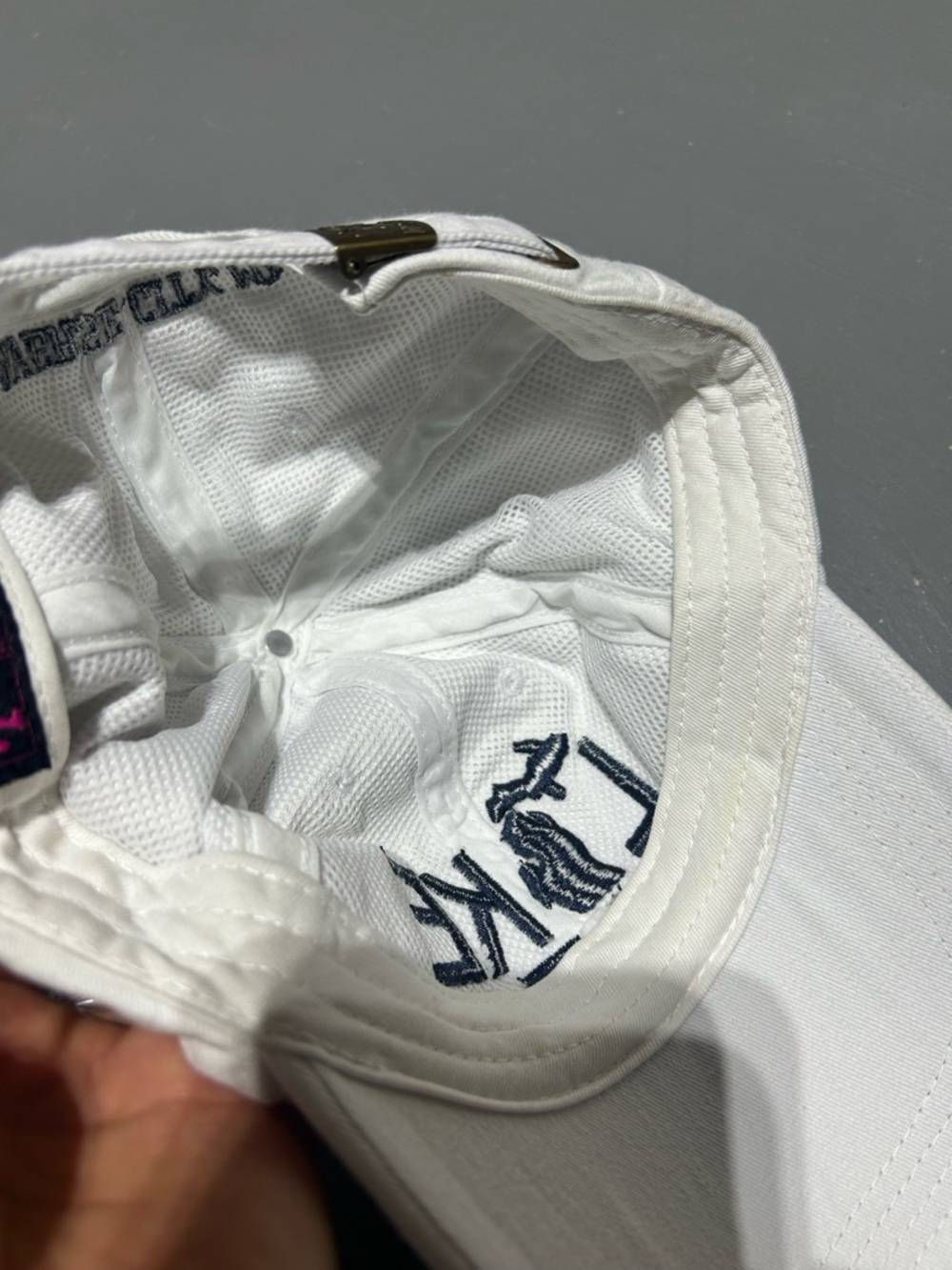DK Caps - Lake Life - Traverse City Michigan Adjustable White Hat - Picture 9 of 10